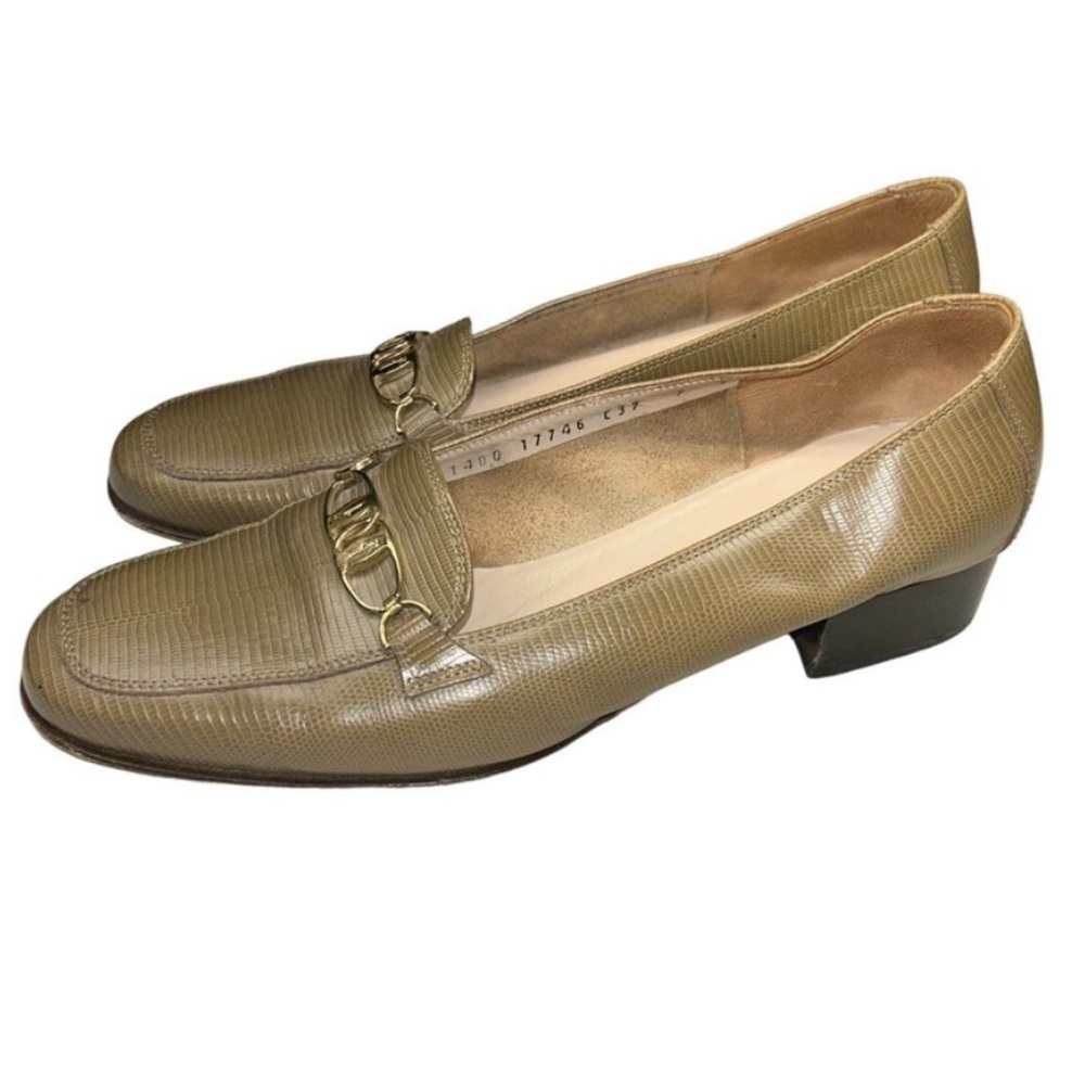 Salvatore Ferragamo tan loafers